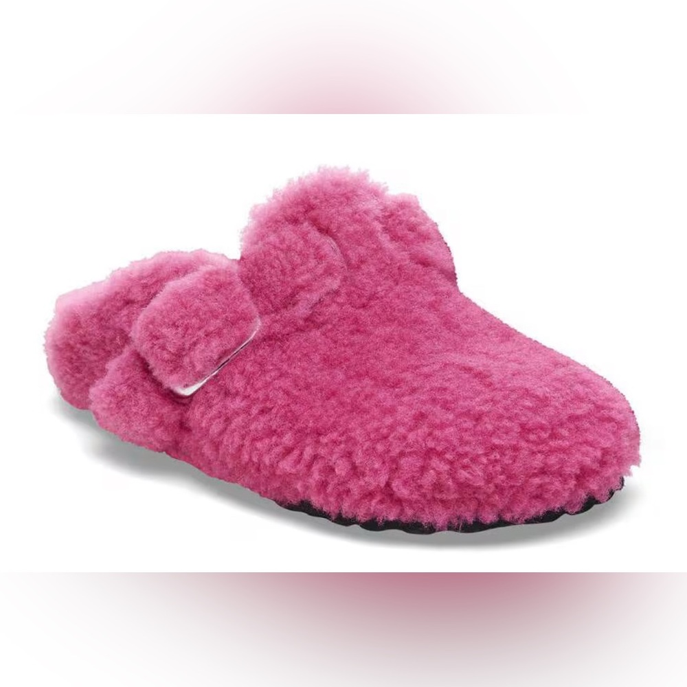 Boston Big Buckle Pink Sherling Birkenstock